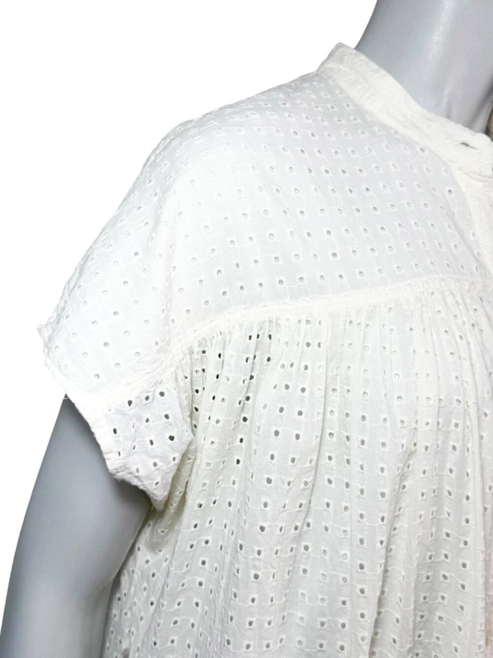 MADEWELL Eyelet Boxy Mini Shirtdress - Picture 7 of 8